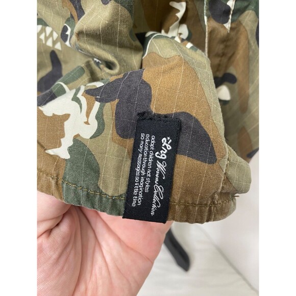 LRG Wovens Collection Mens Size Large Shirt Green Wolfland Button Down Camo - Picture 6 of 16